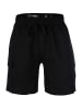 Poolman Shorts Leinen Cargoshorts Linen Trail in Black