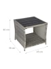 relaxdays Balkontisch in Grau - (B)45 x (H)40 x (T)45 cm