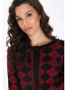 myMo ROCKS Cardigan in black burgundy