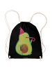 Mr. & Mrs. Panda Stoffrucksack Avocado Feier ohne Spruch in Schwarz