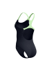 Speedo Medley Logo Medalist Badeanzug in Schwarz