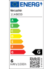 näve LED Außenwandleuchte "Vedus" in silber - EEK G - (L)13cm x (B)13cm x (H)6,8cm