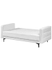Beliani Schlafsofa ABERDEEN in Weiß/Schwarz - (W) 186 x (H) 83 x (L) 88 cm