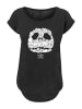 F4NT4STIC T-Shirt Disney Jack Skellington Face in schwarz