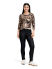 Betty Barclay Basic Shirt mit Print in Schwarz/Beige