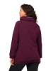 Ulla Popken Sweatshirt in dunkle beere
