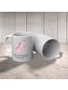Mr. & Mrs. Panda Camping Tasse Axolotl Tanzen mit Spruch in Grau Pastell