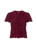 Rich & Royal Pullover Zig Zag in bordeaux - 0001