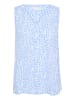 Kaffe Ärmellose Bluse KAamber Regular fit in Vista Blue / Chalk Flower