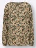 WITT WEIDEN Druckbluse in khaki-sand-bedruckt