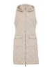 Threadbare Longweste THB Maggie Diamond Quilted Gilet in beige