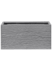 Beliani Outdoor Blumentopf MYRA in Grau - (W) 50 x (H) 24 x (L) 23 cm