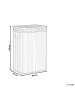 Beliani Wäschekörbe KALUTARA in Weiß - (W) 40 x (H) 60 x (L) 30 cm