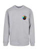 F4NT4STIC Sweatshirt Colorfood Collection - Rainbow Apple in grau meliert