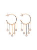 NAEMI Women Earrings in Rose Gold White
