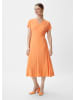 comma Kleid lang in Orange