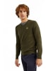 Polo Club Pullover in Dunkelolive