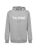 Hummel Logo Hoodie Kapuzen Pullover HMLGO in Grau