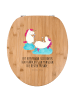 Mr. & Mrs. Panda WC Brille Einhorn Sekt mit Spruch in Braun