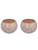 Butlers Windlicht PASTEL LIGHTS 2er-Set in Multicolor