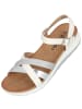 palado Sandalen in white silver