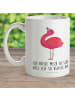 Mr. & Mrs. Panda Haferl Flamingo Stolz mit Spruch in Weiß