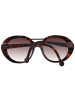 Nathalie Blanc Frauen Sonnenbrille Rund Braun
