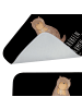 Mr. & Mrs. Panda Duschvorleger Otter Muschel mit Spruch in Schwarz