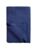 IB Laursen Baumwoll-Quilt mit Kreuzstichen in indigo