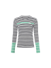MARC CAIN SPORTS  Langarmshirt in schwarz grün - 0002