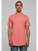 Urban Classics Lange T-Shirts in coral