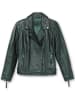 sheego Leder-Jacke in tiefgrün