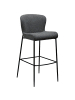 ebuy24 Barhocker Glam Dunkel Grau 49 x 58 cm