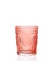 MARELIDA Trinkglas Wasserglas Vintage Boho 280ml in rot