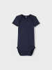 name it Baby kurzarm Body im 3er Pack mit Elefanten Motiv in Blau