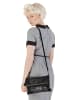 Samantha Look Clutch echt Leder in schwarz