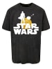 F4NT4STIC Oversize T-Shirt Star Wars The Mandalorian ZZZ in schwarz