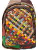 IZIA Women Hiking Backpack in Brown Multicolor