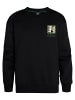 Petrol Industries Rückenprint Sweatshirt Pocono in Schwarz