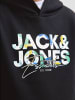 JACK & JONES Junior Kapuzenpullover in Black