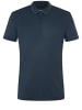 super.natural Merino Poloshirt in blau