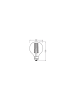 Osram OSRAM Dimmbare LED-Lampen, Vintage-Edition, 60 Watts Ersatz, E27, G80, 2200