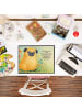Mr. & Mrs. Panda Tischpad Mops Design mit Spruch in Weiß