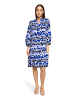 Betty Barclay Stufenkleid mit 3/4 Arm in Blau/Beige