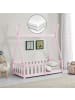 en.casa Kinderbett Helsingborg mit Matratze in Rosa (L)140cm (B)70cm