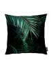 Juniqe Kissen "Palm Leaves 9" in Grün & Schwarz