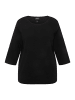 Ulla Popken Sweatshirt in schwarz