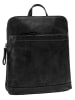 Sansibar Rucksack echt Leder in schwarz