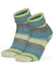 normani 2 Paar Gestrickte Wollsocken Bunt-geringelt in Blau