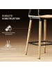HOMCOM Barhocker in Dunkelbraun 41,5L x 41,5B x 82H cm